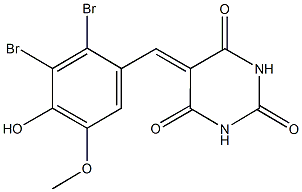 5-(2,3-dibromo-4-hydroxy-5-methoxybenzylidene)-2,4,6(1H,3H,5H)-pyrimidinetrione|