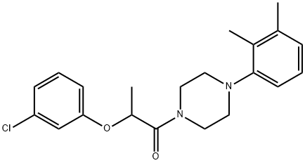 1-[2-(3-chlorophenoxy)propanoyl]-4-(2,3-dimethylphenyl)piperazine Structure