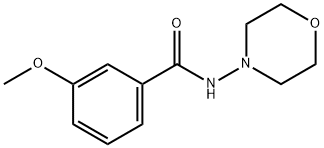 3-methoxy-N-(4-morpholinyl)benzamide 化学構造式