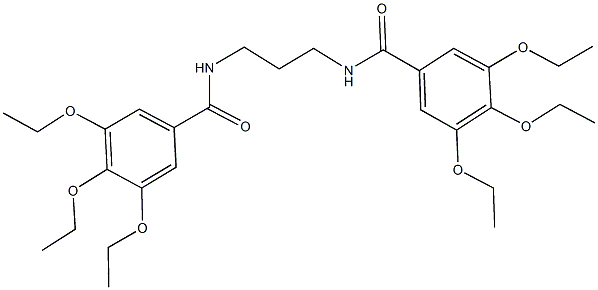 3,4,5-triethoxy-N-{3-[(3,4,5-triethoxybenzoyl)amino]propyl}benzamide Structure