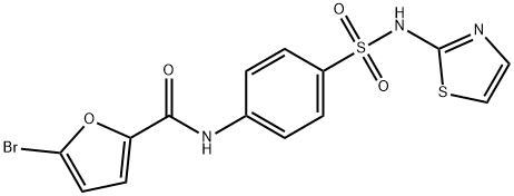 5-bromo-N-{4-[(1,3-thiazol-2-ylamino)sulfonyl]phenyl}-2-furamide 结构式