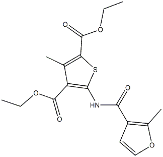 352704-22-4 diethyl 3-methyl-5-[(2-methyl-3-furoyl)amino]-2,4-thiophenedicarboxylate