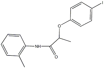2-(4-iodophenoxy)-N-(2-methylphenyl)propanamide Struktur