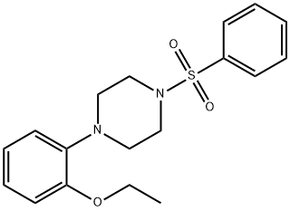 1-(2-ethoxyphenyl)-4-(phenylsulfonyl)piperazine Structure