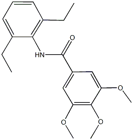 N-(2,6-diethylphenyl)-3,4,5-trimethoxybenzamide Struktur