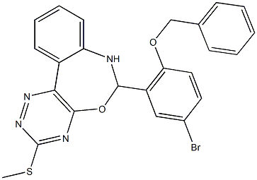 352705-86-3 6-[2-(benzyloxy)-5-bromophenyl]-3-(methylsulfanyl)-6,7-dihydro[1,2,4]triazino[5,6-d][3,1]benzoxazepine