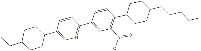 5-(4-ethylcyclohexyl)-2-[3-nitro-4-(4-pentylcyclohexyl)phenyl]pyridine Struktur