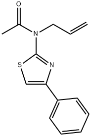 N-allyl-N-(4-phenyl-1,3-thiazol-2-yl)acetamide 化学構造式