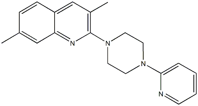 353254-17-8 3,7-dimethyl-2-[4-(2-pyridinyl)-1-piperazinyl]quinoline