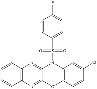 353254-91-8 2-chloro-12-[(4-fluorophenyl)sulfonyl]-12H-quinoxalino[2,3-b][1,4]benzoxazine