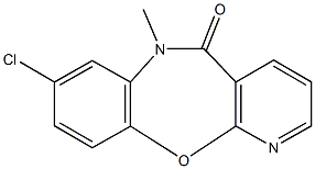 8-chloro-6-methylpyrido[2,3-b][1,5]benzoxazepin-5(6H)-one,353255-02-4,结构式