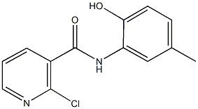 2-chloro-N-(2-hydroxy-5-methylphenyl)nicotinamide 结构式