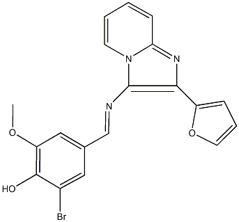 353255-13-7 2-bromo-4-({[2-(2-furyl)imidazo[1,2-a]pyridin-3-yl]imino}methyl)-6-methoxyphenol