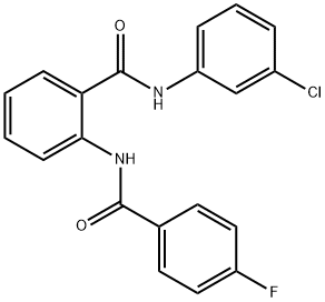 353255-16-0 N-(3-chlorophenyl)-2-[(4-fluorobenzoyl)amino]benzamide