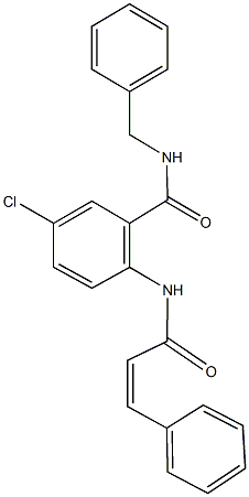 N-benzyl-5-chloro-2-(cinnamoylamino)benzamide Struktur