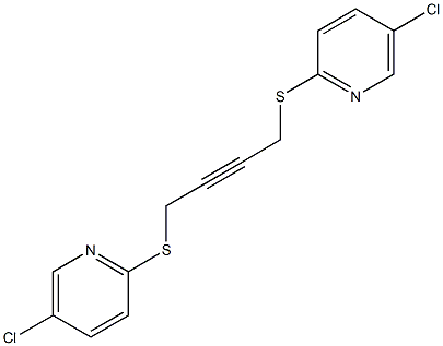 5-chloro-2-({4-[(5-chloro-2-pyridinyl)sulfanyl]-2-butynyl}sulfanyl)pyridine Structure