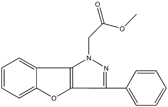 353255-35-3 methyl (3-phenyl-1H-[1]benzofuro[3,2-c]pyrazol-1-yl)acetate