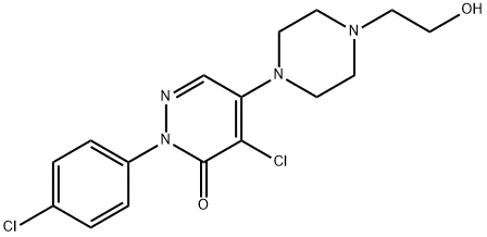 4-chloro-2-(4-chlorophenyl)-5-[4-(2-hydroxyethyl)-1-piperazinyl]-3(2H)-pyridazinone|