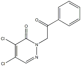 4,5-dichloro-2-(2-oxo-2-phenylethyl)-3(2H)-pyridazinone Struktur