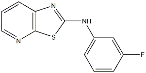 N-(3-fluorophenyl)[1,3]thiazolo[5,4-b]pyridin-2-amine 结构式