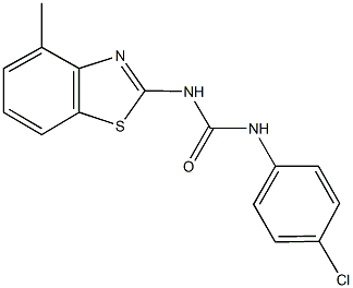 N-(4-chlorophenyl)-N'-(4-methyl-1,3-benzothiazol-2-yl)urea|