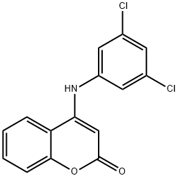 4-(3,5-dichloroanilino)-2H-chromen-2-one Struktur