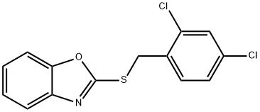 2-[(2,4-dichlorobenzyl)sulfanyl]-1,3-benzoxazole,353256-13-0,结构式