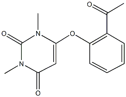 6-(2-acetylphenoxy)-1,3-dimethyl-2,4(1H,3H)-pyrimidinedione|