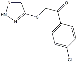 1-(4-chlorophenyl)-2-(2H-1,2,3-triazol-4-ylsulfanyl)ethanone Structure