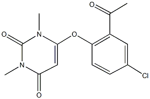 353256-43-6 6-(2-acetyl-4-chlorophenoxy)-1,3-dimethyl-2,4(1H,3H)-pyrimidinedione