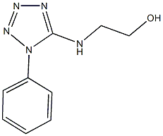 2-[(1-phenyl-1H-tetraazol-5-yl)amino]ethanol Struktur