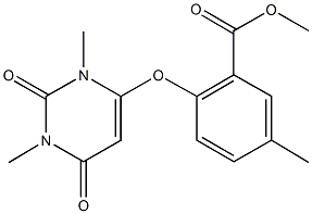 methyl 2-[(1,3-dimethyl-2,6-dioxo-1,2,3,6-tetrahydro-4-pyrimidinyl)oxy]-5-methylbenzoate|