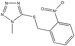 5-({2-nitrobenzyl}sulfanyl)-1-methyl-1H-tetraazole Structure