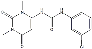 N-(3-chlorophenyl)-N'-(1,3-dimethyl-2,6-dioxo-1,2,3,6-tetrahydro-4-pyrimidinyl)urea Structure