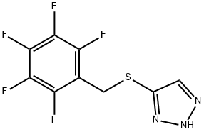 4-[(2,3,4,5,6-pentafluorobenzyl)sulfanyl]-2H-1,2,3-triazole 结构式