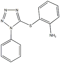 2-[(1-phenyl-1H-tetraazol-5-yl)sulfanyl]phenylamine 结构式