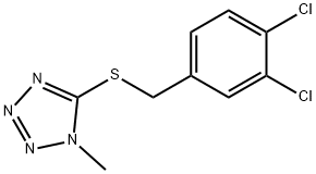 5-[(3,4-dichlorobenzyl)sulfanyl]-1-methyl-1H-tetraazole Struktur