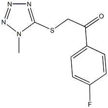 1-(4-fluorophenyl)-2-[(1-methyl-1H-tetraazol-5-yl)sulfanyl]ethanone Structure