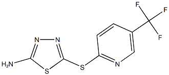 5-{[5-(trifluoromethyl)-2-pyridinyl]sulfanyl}-1,3,4-thiadiazol-2-amine|