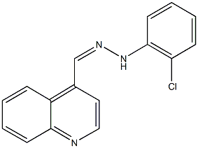 4-quinolinecarbaldehyde (2-chlorophenyl)hydrazone Structure