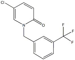 5-chloro-1-[3-(trifluoromethyl)benzyl]-2(1H)-pyridinone 结构式