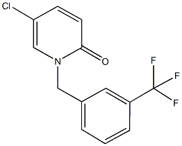 5-chloro-1-[3-(trifluoromethyl)benzyl]-2(1H)-pyridinone Struktur