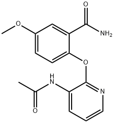 2-{[3-(acetylamino)-2-pyridinyl]oxy}-5-methoxybenzamide Structure