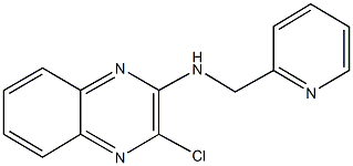 3-chloro-N-(2-pyridinylmethyl)-2-quinoxalinamine 化学構造式