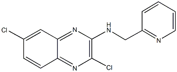 3,7-dichloro-N-(2-pyridinylmethyl)-2-quinoxalinamine Struktur