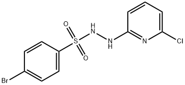 4-bromo-N'-(6-chloro-2-pyridinyl)benzenesulfonohydrazide,353258-20-5,结构式