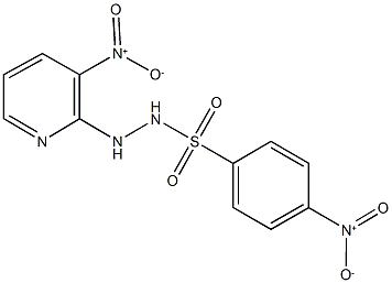 4-nitro-N'-{3-nitro-2-pyridinyl}benzenesulfonohydrazide Struktur