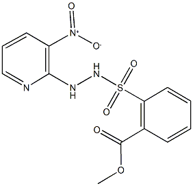 methyl 2-[(2-{3-nitro-2-pyridinyl}hydrazino)sulfonyl]benzoate Structure