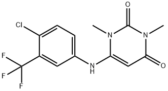 353258-47-6 6-[4-chloro-3-(trifluoromethyl)anilino]-1,3-dimethyl-2,4(1H,3H)-pyrimidinedione
