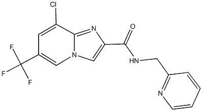 8-chloro-N-(2-pyridinylmethyl)-6-(trifluoromethyl)imidazo[1,2-a]pyridine-2-carboxamide,353258-51-2,结构式